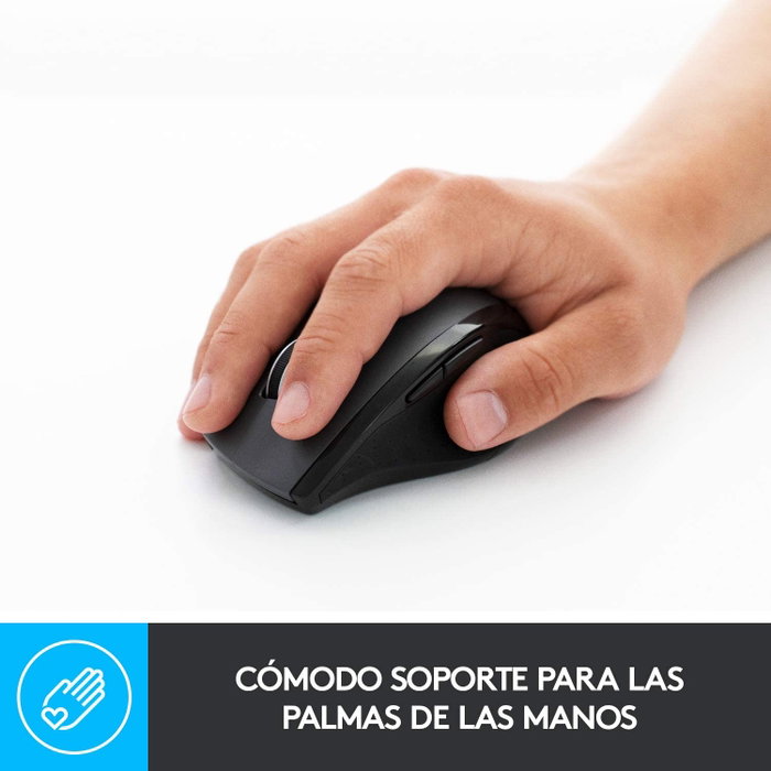 Logitech Marathon M705 Ratón Inalámbrico Carbón vegetal Logitech Marathon M705 Ratón Inalámbrico Carbón vegetal